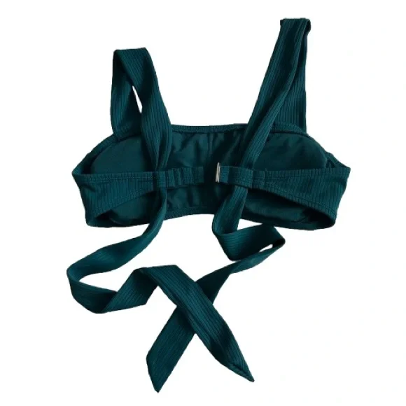 Xhilaration Women's Small Green Teal Beach/Pool Wear Bikini Swim Top - Picture 2 of 11